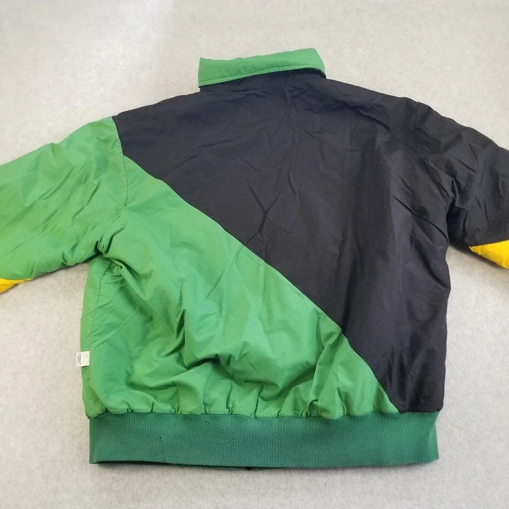 Vintage Minnesota North‎ Star Jacket Mens XL Green Black Clolor Block 90s USA